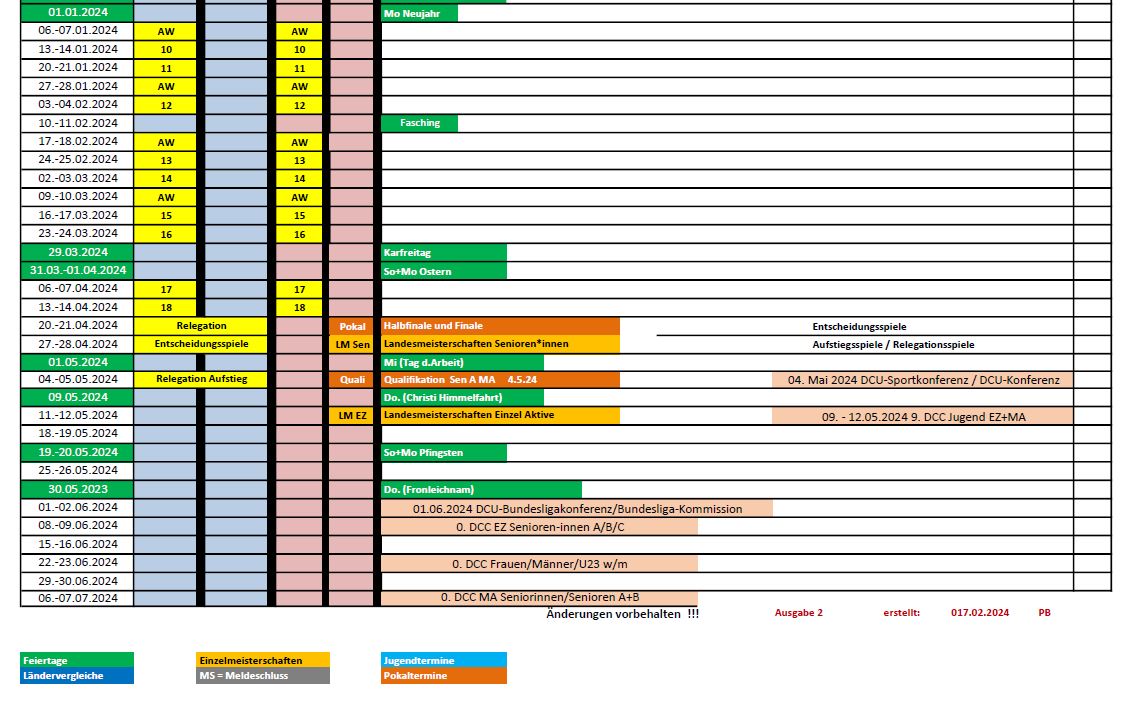 Rahmenterminplan 2023/24